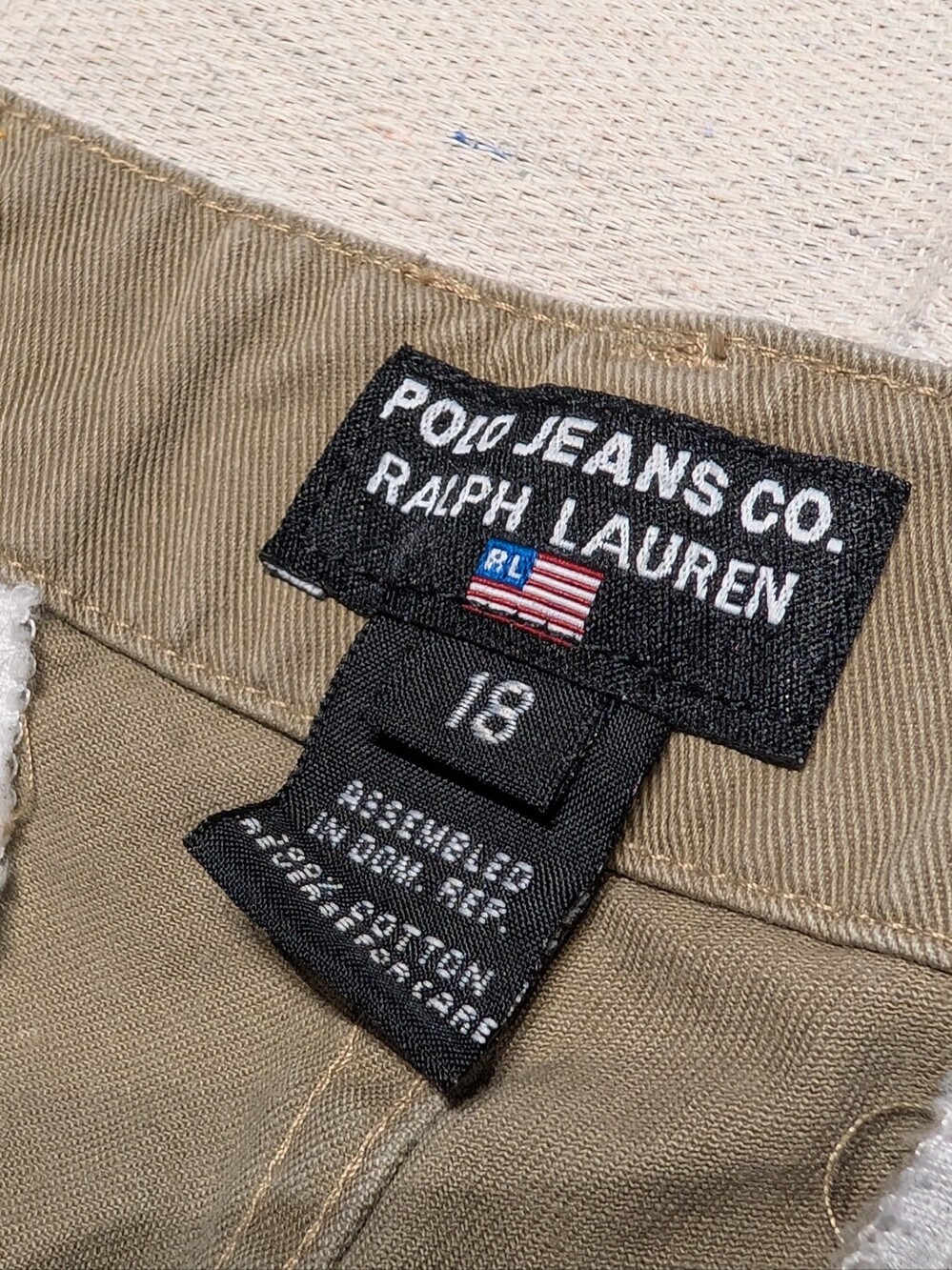 Vintage Polo Jeans Cargo pants mens 28 30 - Picture 6 of 6